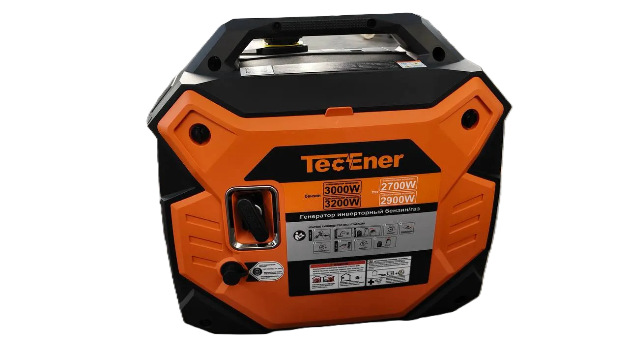 Инверторный двухтопливный генератор газ/бензин TecEner TE3500Gis 3 кВт с электростартером