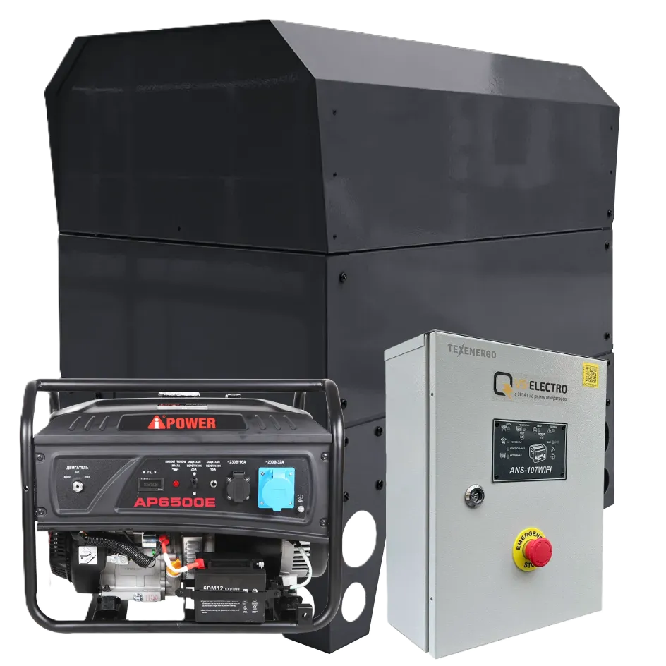 Бензиновый генератор A-iPower Lite AP6500E  6 кВт в кожухе с автозапуском 63А